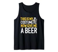 This is My Costume Beer Lover Skeleton Beber Halloween Camiseta sin Mangas