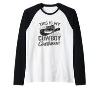 This Is My Cowboy Costume Cute Texas Cowboys Camiseta Manga Raglan