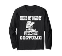 This Is My Cowboy Cowgirl Ride Horse Disfraz de Halloween Manga Larga