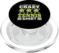 This is my Crazy Camiseta de Tenis Jugador de Tenis Tenis PopSockets PopGrip para MagSafe