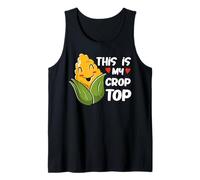This Is My Crop Top Maíz Divertido Granjero Cultivo Maíz Amor Camiseta sin Mangas