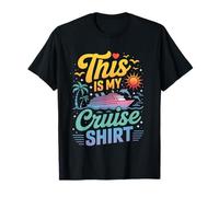 This Is My Cruise Shirt Funny Vacation Party Boats Outfit Camiseta