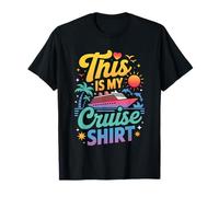 This Is My Cruise Shirt Funny Vacation Party Boats Outfit Camiseta