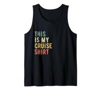 This Is My Cruise Shirt Funny Vacation Party Boats Outfit Camiseta sin Mangas