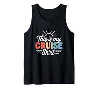 This Is My Cruise Shirt Funny Vacation Party Boats Outfit Camiseta sin Mangas
