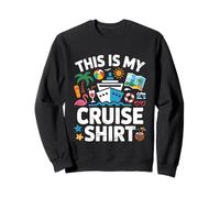 This Is My Cruise Shirt Funny Vacation Party Boats Outfit Sudadera