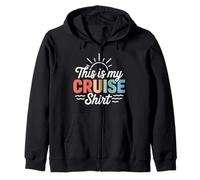 This Is My Cruise Shirt Funny Vacation Party Boats Outfit Sudadera con Capucha