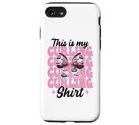 This Is My Curling Shirt Stone Player Girl Mom Coquette Bow Carcasa para iPhone SE (2020) / 7/8