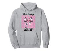 This Is My Curling Shirt Stone Player Girl Mom Coquette Bow Sudadera con Capucha