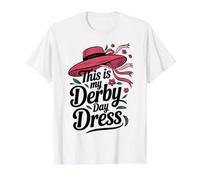 This is My Derby Day Dress Carreras de Caballos Equitación Camiseta gráfica económica, Hombre, Blanco, XL