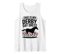 This is My Derby Day Dress Carreras de Caballos Equitación Camiseta sin Mangas