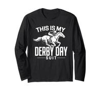 This Is My Derby Day Suit Jockey Divertido Carreras de Caballos Manga Larga