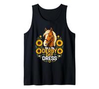 This Is My Derby Day Vestido Girasol Carreras De Caballos Camiseta sin Mangas