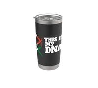 This is my DNA Orgullosa Bandera Patriótica de Madagascar malgache Vaso térmico de acero inoxidable de doble pared
