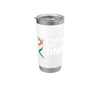 This is my DNA Orgullosa Bandera Patriótica de Madagascar malgache Vaso térmico de acero inoxidable de doble pared