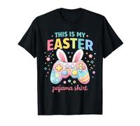 This Is My Easter Pajama Gamer Bunny Boys Kids Camiseta