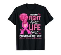 This Is My Fight - Camisa de concienciación sobre el cáncer de mama con mariposas Camiseta