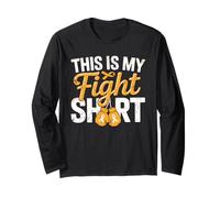 This Is My Fight Shirt Orange Ribbon Awareness Warrior Manga Larga