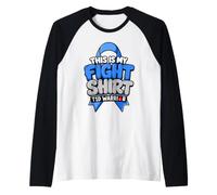 This Is My Fight Shirt T1D Warrior Concientización sobre la Diabetes Camiseta Manga Raglan