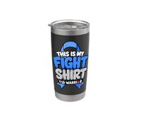 This Is My Fight Shirt T1D Warrior Concientización sobre la diabetes Vaso térmico de acero inoxidable de doble pared