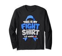 This Is My Fight Shirt T2D Warrior Concientización sobre la Diabetes Manga Larga