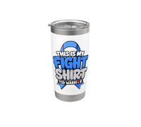 This Is My Fight Shirt T2D Warrior Concientización sobre la diabetes Vaso térmico de acero inoxidable de doble pared