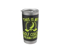 This is My Golf Coach Pijama Para Entrenadores Deportes Golfista Vaso térmico de acero inoxidable de doble pared