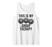 This Is My Group Terapia Pesas Gimnasio Entrenamiento Divertido Camiseta sin Mangas
