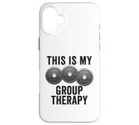 This Is My Group Terapia Pesas Gimnasio Entrenamiento Divertido Carcasa para iPhone 16 Plus