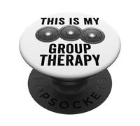 This Is My Group Terapia Pesas Gimnasio Entrenamiento Divertido PopSockets PopGrip Adhesivo