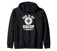 This Is My Group Therapy Cool Pro Gun Range Shooting Lovers Sudadera con Capucha