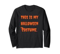 This Is My Halloween Costume Trick Or Treat Witch Hat Funny Manga Larga