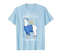 This is My Hanukkah Pijamakah Llama Menorah Funny Pijama Camiseta, Hombre, Azul Bebé, S