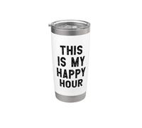 This Is My Happy Hour #workout Fitness Yoga Vaso térmico de acero inoxidable de doble pared