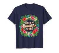 This is My Hawaiian Shirt Tropical Luau Costume Party Hawaii Camiseta