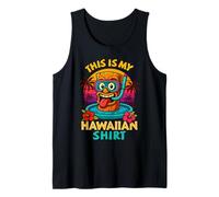 This Is My Hawaiian Shirt Tropical Luau Costume Party Tiki Camiseta sin Mangas