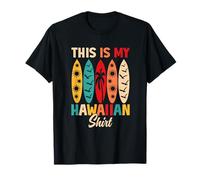 This-Is My Hawaiian Summer Retro Design Vintage Tropical Camiseta