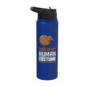 This Is My Human Costume I Am Really A Kiwi Bird Nueva Zelanda Stainless Steel Insulated Water Bottle