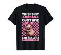 This Is My Human Costume I Am Really A Naked Topo Rat Funny Camiseta
