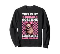 This Is My Human Costume I Am Really A Naked Topo Rat Funny Sudadera