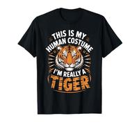 This Is My Human Costume I’m Really A Tiger Funny Camiseta