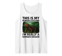 This Is My Human Costume I'm A Komodo Dragon Halloween Easy Camiseta sin Mangas
