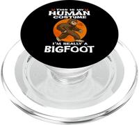 This Is My Human Costume I'm Really A Bigfoot Halloween PopSockets PopGrip para MagSafe