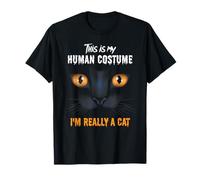 This Is My Human Costume I'm Really a Black Cat Halloween Camiseta