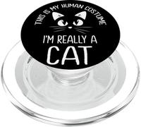 This is My Human Costume I'm Really A Cat Halloween Kitten PopSockets PopGrip para MagSafe
