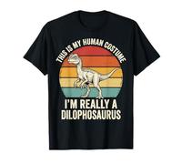 This Is My Human Costume I'm Really A Dilophosaurus Traje Camiseta