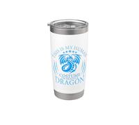This Is My Human Costume I'm Really A Dragon Funny Dragons Vaso térmico de acero inoxidable de doble pared