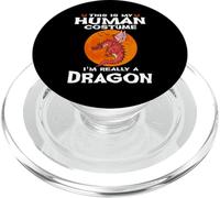 This Is My Human Costume I'm Really A Dragon Halloween PopSockets PopGrip para MagSafe