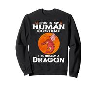 This Is My Human Costume I'm Really A Dragon Halloween Sudadera