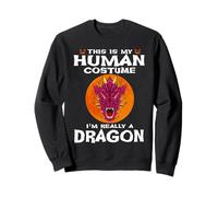 This Is My Human Costume I'm Really A Dragon Halloween Sudadera